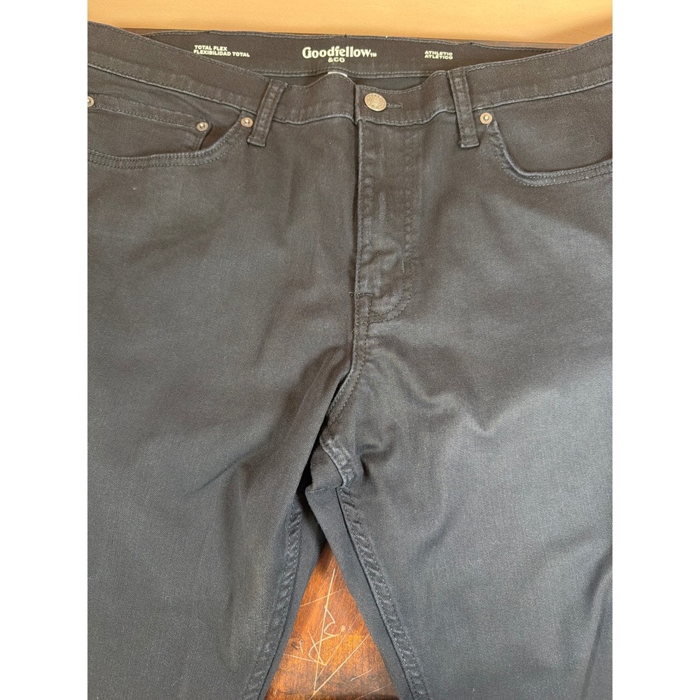 Goodfellow & Co Mens Athletic Fit Total Flex Pants Black 40x30